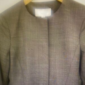 BOSS Jamaren Terra Melange Collarless Wool Blazer